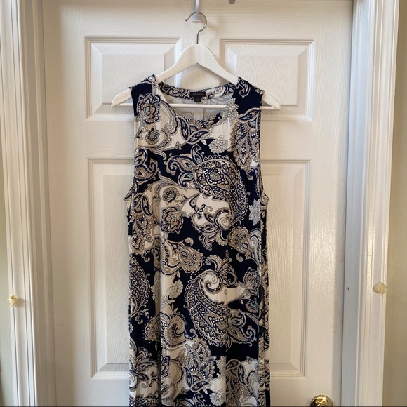 J. Jill Paisley Maxi Dress Wearever Collection Size XL - Picture 4 of 6